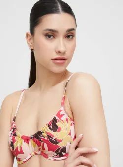 Abercrombie & Fitch sutien de baie culoarea roz, cupa moale