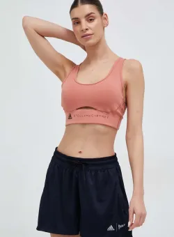 adidas by Stella McCartney sutien sport TrueStrength culoarea portocaliu