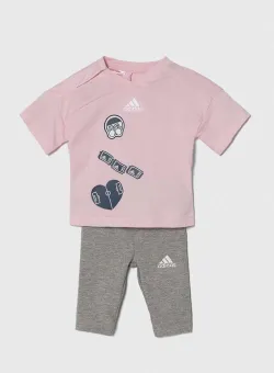 adidas compleu bebe culoarea roz