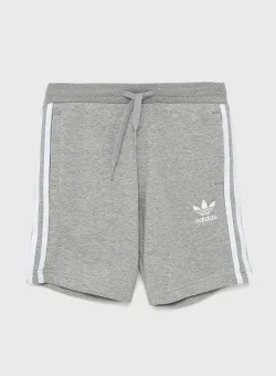 adidas Originals pantaloni scurti copii H32343 culoarea gri, melanj