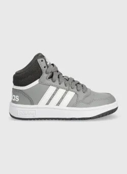 adidas Originals sneakers pentru copii HOOPS MID 3.0 K culoarea gri