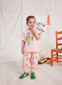 Bobo Choses tricou din bumbac pentru bebelusi culoarea roz