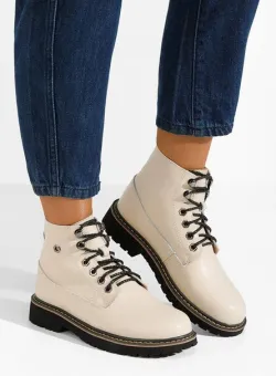 Bocanci dama piele Arvina bej