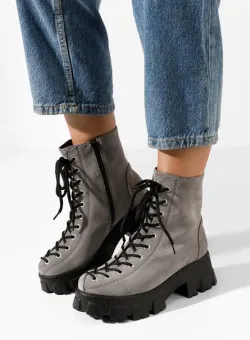 Bocanci dama piele Suneca V2 gri