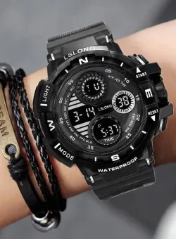 Ceas barbati sport negru W1011