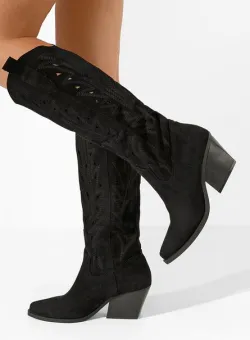 Cizme cowboy dama Indaia V4 negre