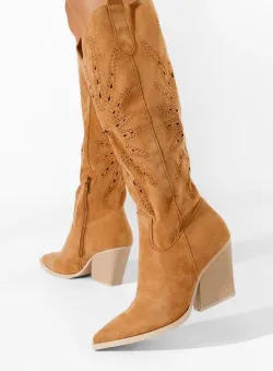 Cizme cowboy dama Ledora camel