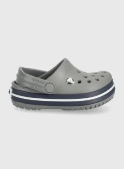 Crocs slapi copii culoarea gri