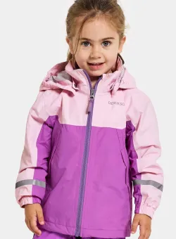Didriksons geaca de ploaie copii PILVI KIDS JKT culoarea violet