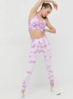 Dkny sutien sport culoarea violet, modelator