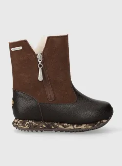 Emu Australia ghete de iarna pentru copii din piele K12941 Baker culoarea maro