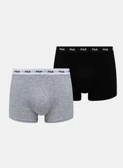 Fila boxeri 2-pack barbati, culoarea negru, FU5256/2