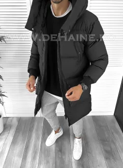 Geaca barbati groasa neagra de iarna 8021 61-5 E