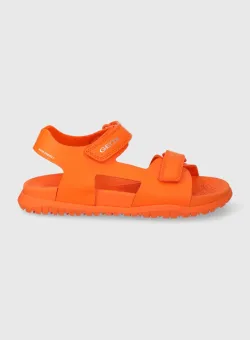 Geox sandale copii SANDAL FUSBETTO culoarea portocaliu