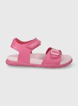 Geox sandale SANDAL FUSBETTO culoarea roz