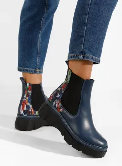 Ghete chelsea dama Avelyn V6 navy
