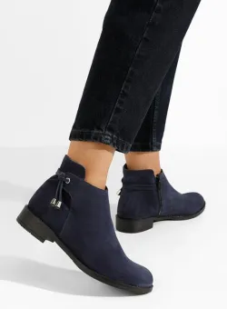 Ghete dama piele Dezara V3 navy