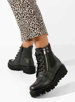 Ghete dama piele Welsa negre