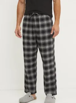 Hollister Co. pantaloni de pijama barbati, culoarea negru, modelator, KI313-4028