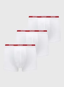 HUGO boxeri 3-pack barbati, culoarea alb, 50492375