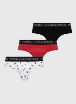 Karl Lagerfeld slip 3-pack barbati, culoarea rosu, 245M2106