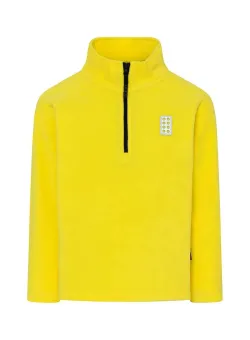 Lego bluza copii culoarea galben, neted