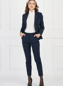 Pantaloni Judy office bleumarin
