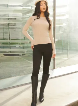 Pantaloni Mira negri conici