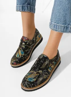 Pantofi casual dama piele Casilas multicolori