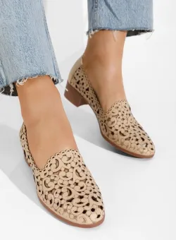 Pantofi dama piele Malva bej