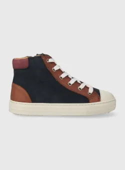 Pom D'api adidasi de piele intoarsa pentru copii SWAG ZIP LACE culoarea albastru marin