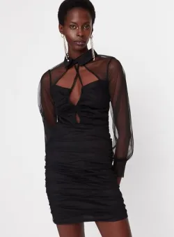 Rochie scurta neagra Velda