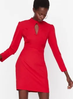 Rochie scurta rosie Destiny