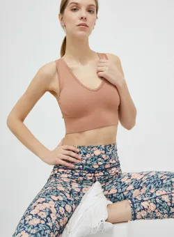 Roxy sutien yoga Chill Out culoarea portocaliu, neted