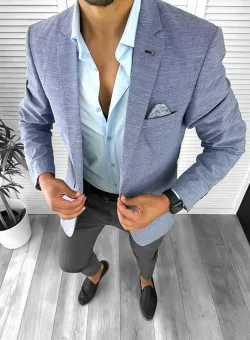 Sacou barbati slim fit 12714 P19-2.2