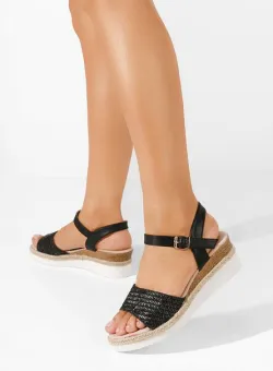 Sandale cu platforma Libra negre