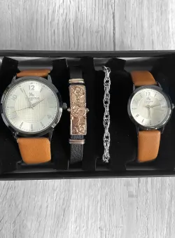 Set ceasuri pentru dama si barbati+bratara B9256