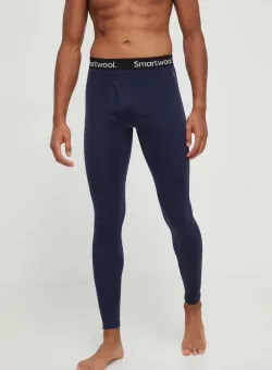 Smartwool jambiere funcționale Classic Thermal Merino culoarea albastru marin
