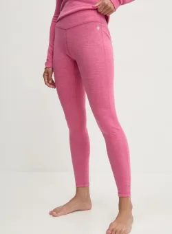 Smartwool jambiere funcționale Classic Thermal Merino culoarea roz