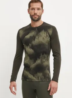 Smartwool longsleeve funcțional Classic Thermal Merino culoarea verde