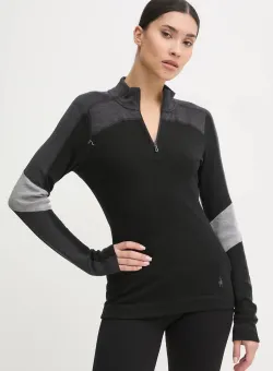 Smartwool longsleeve funcțional culoarea negru, SW002833