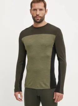 Smartwool longsleeve funcțional culoarea verde, SW002570
