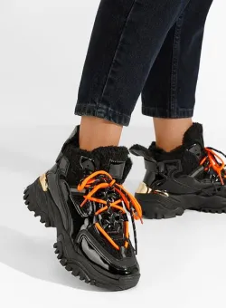 Sneakers dama imblaniti Thermia V2 negri