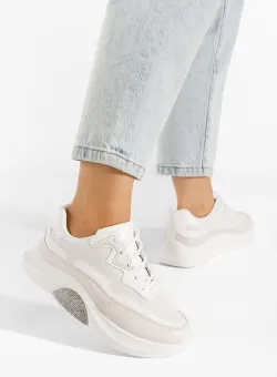 Sneakers dama Katya albi V4