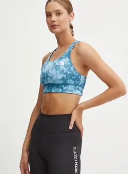 The North Face sutien sport reversibil Flex Reversible culoarea verde, modelator, NF0A886Q7OD1