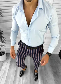 Tinuta barbati smart casual Pantaloni + Camasa 12674 E