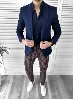 Tinuta barbati smart casual Pantaloni + Camasa + Sacou 10067