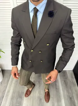 Tinuta barbati smart casual Pantaloni + Sacou + Batista 11859