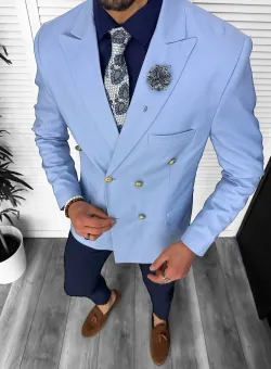 Tinuta barbati smart casual Pantaloni + Sacou + Batista 11870