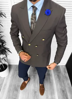 Tinuta barbati smart casual Pantaloni + Sacou + Batista 11877